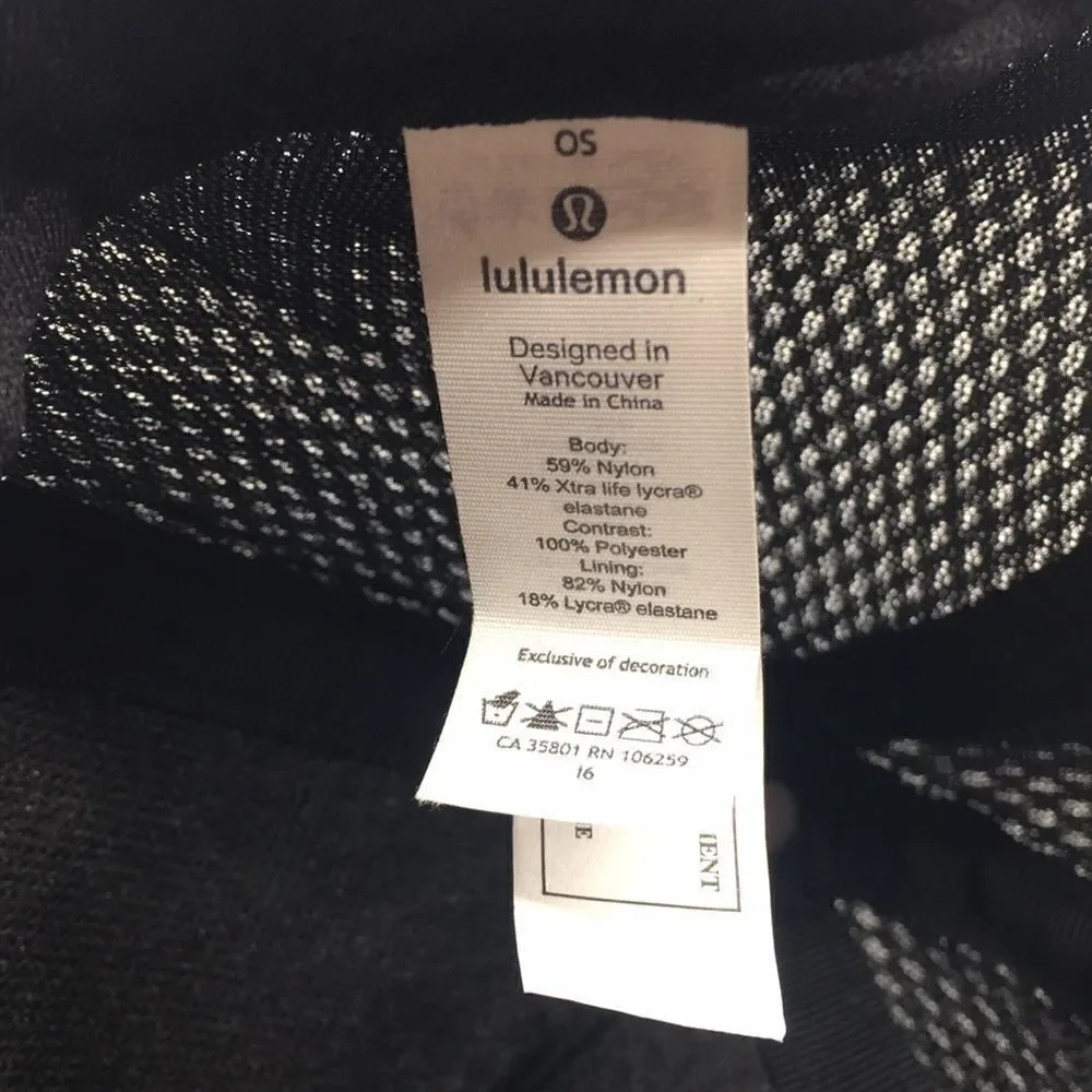 Lululemon Dash and Splash Cap II Baseball Cap with backstrap blue swirl OS